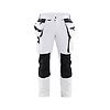 Pantalon de travail stretch pour peintre 4D 1079 - Blanc/Gris foncé image 0