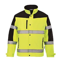 Veste Softshell HV Bicolore (3 couches) Jaune image