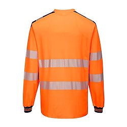 T-Shirt PW3 Haute Visibilité ML Orange/Marine image