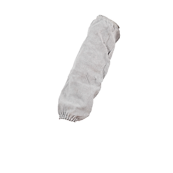 Lot de 50 - Manchettes cuir - SOUDEUR - croûte de vachette (paire) - blanc image