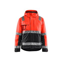 Veste de travail hiver haute visibilité stretch 4870 - Rouge fluo/Noir image