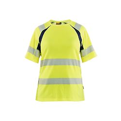 T-shirt de travail haute visibilité femme 3503 - Jaune/Marine image