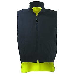 Gilet de travail polaire sans manche haute visibilité HI-WAY - Jaune Fluo image