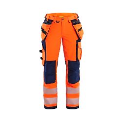 Pantalon de travail haute visibilité stretch 4D femme 7197 - Orange/Marine image