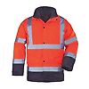 Parka multicouches 4 en 1 imperméable et haute visibilité  ROADWAY - Orange Fluo image 0