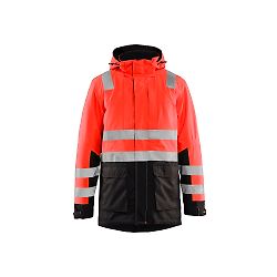 Parka de travail hiver haute visibilité 4495 - Rouge fluo/Noir image