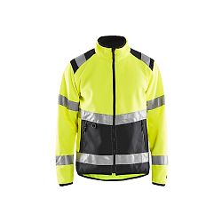 Veste de travail softshell haute visibilité 4877 - Jaune fluo/Noir image