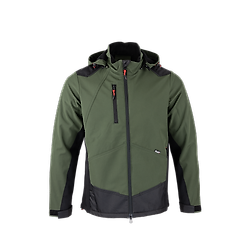 Veste de travail Softshell bicolore RIVER - KAKI/NOIR image