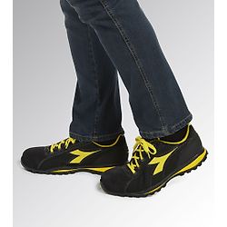 Chaussures de sécurité basses GLOVE TEXT S1PS FO HRO - Noir/Jaune image