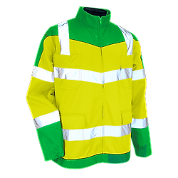 Veste de travail bicolore HV URGENCE - JAUNE FLUO/VERT image