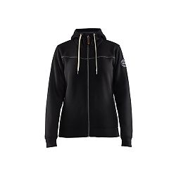 Sweat de travail zippé à capuche femme 4974 - Noir image