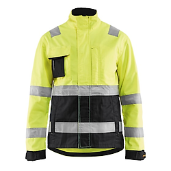 Veste de travail haute visibilité femme 4903 - Jaune fluo/Noir image
