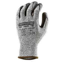 Lot de gants anti-coupure paume enduite latex noir SIMPLY PRO SC580L image