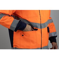 Veste de travail HV ASTRAL - ORANGE FLUO/MARINE image
