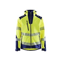 Veste de travail softshell haute visibilité 4491 - Jaune fluo/Marine image