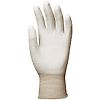 Lot de 10 paires de gants Manutention polyester blanc - doigts enduits PU blanc image 0