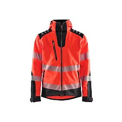 Veste de travail softshell haute visibilité 4491 - Rouge fluo/Noir image