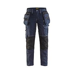 Pantalon de travail X1900 artisan stretch 2D femme 7990 - Marine/Noir image