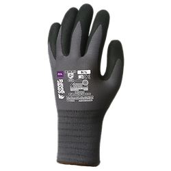 Lot de 10 paires de gants Manutention EUROGRIP 15N500 double enduction nitrile paume image
