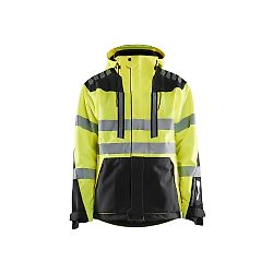 Veste de travail hardshell stretch 2D haute visibilité 4496 - Jaune fluo/Noir image