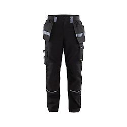Pantalon de travail retardant flamme 1461 - Noir/Gris clair image