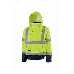Blouson de travail haute visibilité, respirant et imperméable CRAFTY - Jaune Fluo image