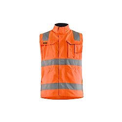 Gilet de travail sans manches haute visibilité 8505 - Orange fluo/Marine image