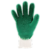 Lot de 12 paires de gants Manutention latex crépé vert qualité supérieure image 0