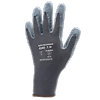 Lot de 10 paires de gants Manutention polyam gris - paume Nitrile gris mousse image 0