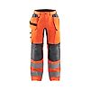 Pantalon de travail haute visibilité stretch artisan 1552 - Orange fluo/Gris anthracite image 0