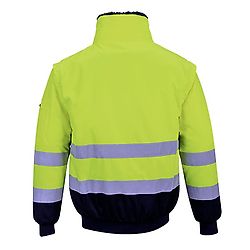 Blouson pilote 3 en 1 haute visibilité Jaune/Marine image