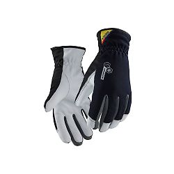 Gants de travail en cuir doublés et imperméables 2811 - Marine foncé/Blanc image