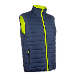 Gilet de travail d'hiver sans manche réversible YORU - Jaune Fluo image
