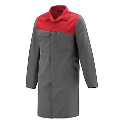 BLOUSE COVER GRIS CHARCOAL / ROUGE image