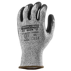 Lot de 10 paires de gants anti-coupure paume enduite nitrile noir SIMPLY PRO SC560N image