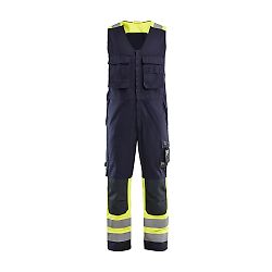 Combinaison de travail sans manches multinormes inhérent - Marine/Jaune fluo image