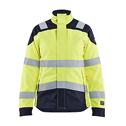 Veste de travail multinormes inhérent femme 4969 - Jaune fluo/Marine image