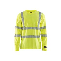 T-shirt de travail multinormes manches longues 3481 - Jaune fluo image