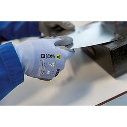 Lot de 5 paires de gants anti-coupure EUROCUT P318 - Enduit PU Bleu image