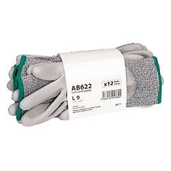 Paquet de 12 paires de gants PU Cut C13 Gris image