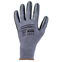 Lot de 10 paires de gants Manutention EUROLITE 13N400 nitrile noir image