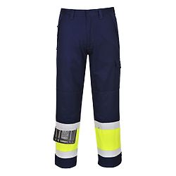 Pantalon Hi-Vis MODAFLAME Jaune/Marine Tall image