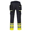 Pantalon Poches flottantes DX4 Haute-Visibilité Classe 1 Jaune/Noir image 0