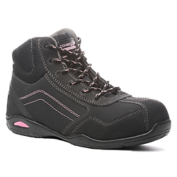 Chaussures de sécurité femme RUBIS HIGH S3 - Noir/Rose image
