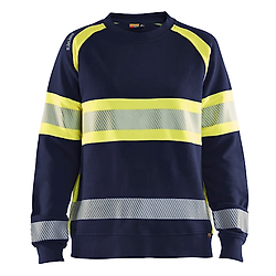 Sweat de travail haute visibilité femme 3409 - Marine/Jaune image