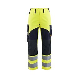 Pantalon de travail multinormes inhérent femme 7189 - Jaune fluo/Marine image