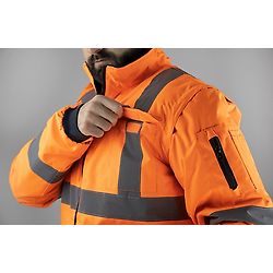 Veste de travail matelassé HV TUBE - ORANGE FLUO image
