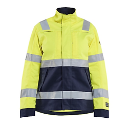 Veste de travail multinormes femme 4091 - Jaune/Marine image