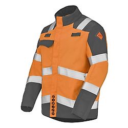 BLOUSON ABRA ORANGE FLUO/GRIS CHARCOAL image
