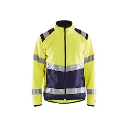 Veste de travail softshell haute visibilité 4877 - Jaune fluo/Marine image